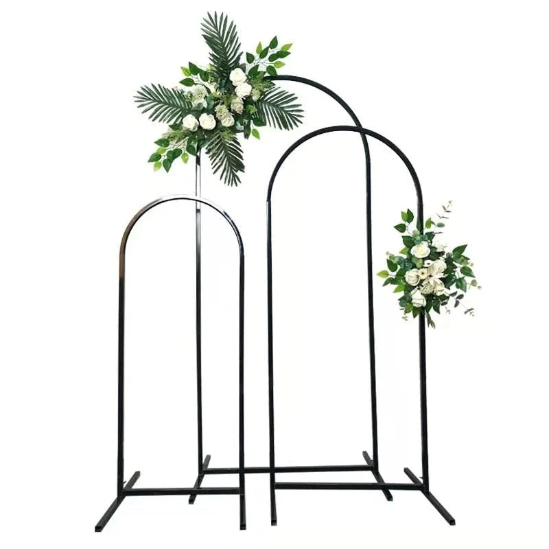 HULIANFU 2026  Wedding Arch Iron Pipe Irregular Shape Arch Stand Wedding Metal Props Backdrop Artificial Flower Stand wrought iron screen - Deanwangkt
