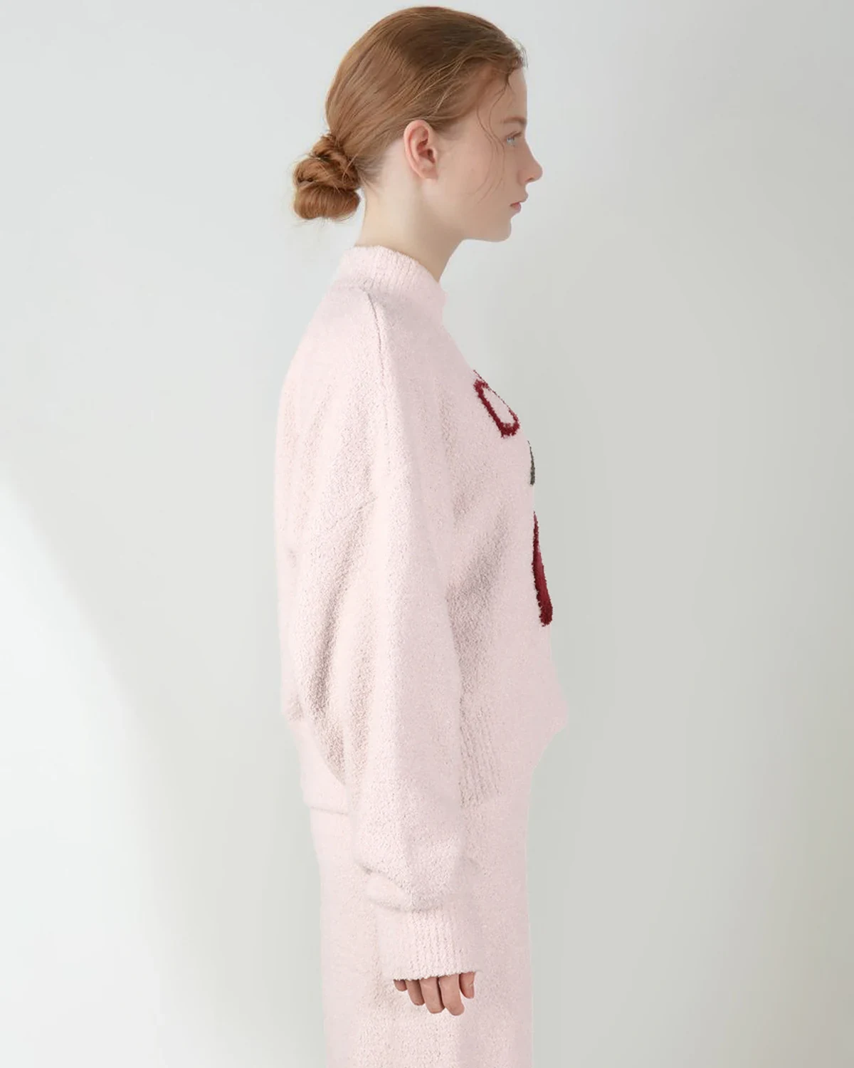 Fall/Winter Soft Half-Fleece Milk-Fluff Cherry Pajama Set for Women, Thickened Loungewear Suitable for Outdoors