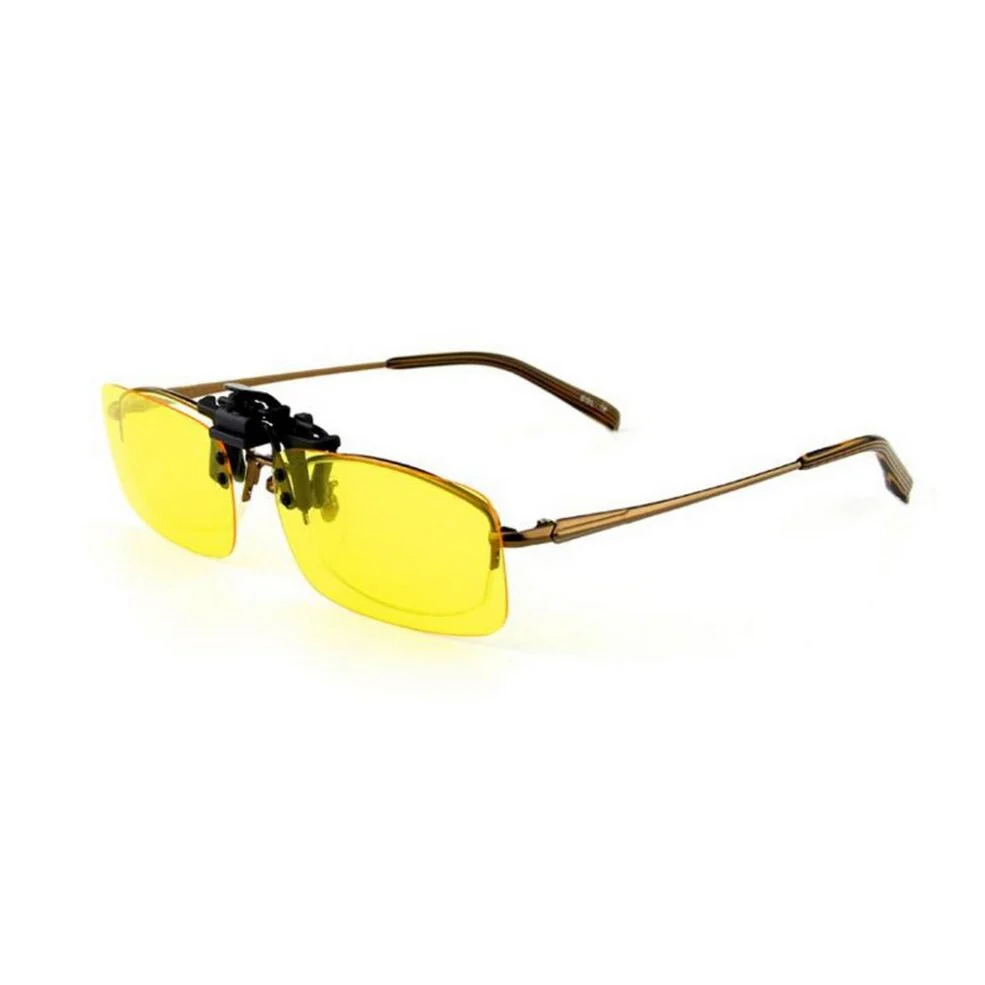 HULIANFU Unisex Clip Polarized Sunglasses Driving Night Vision Clip-on Flip-up Lens Sunglasses Cool Eyewear Clip On Lens Anti-UV 400 - Deanwangkt