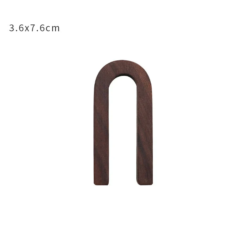 HULIANFU NEW Nordic Style Black Walnut Letter Decorative Letters Combination Wall Decoration DIY Letter Home Decoration Wooden Alphabet - Deanwangkt