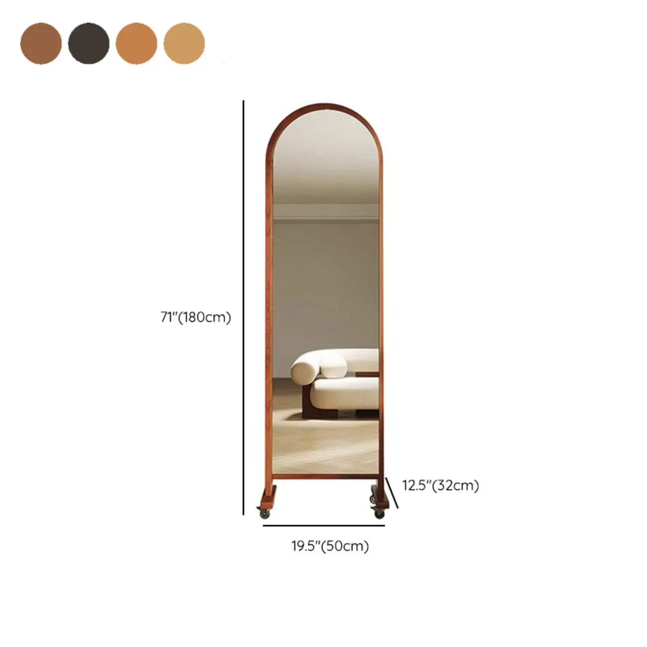 Modern Oak Wood Vertical Closed Back Bookcase