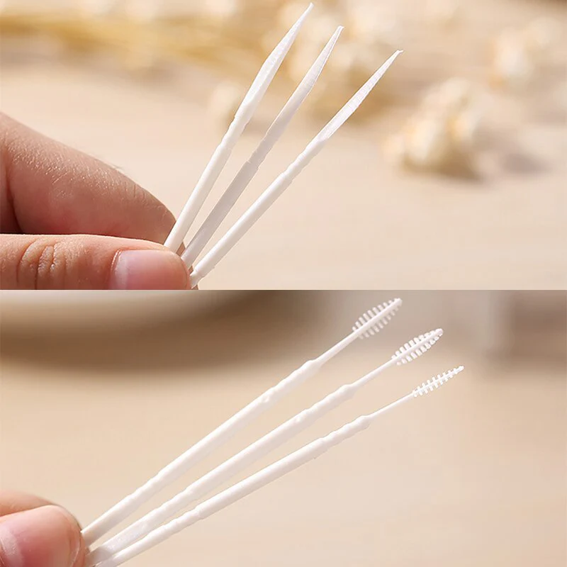 HULIANFU Toothpick 50 Pieces Double Superfine Tooth Stick Dental Brush Bamboo Stick Dental Oral Care Clean Teeth Food Residue toothpick - Deanwangkt
