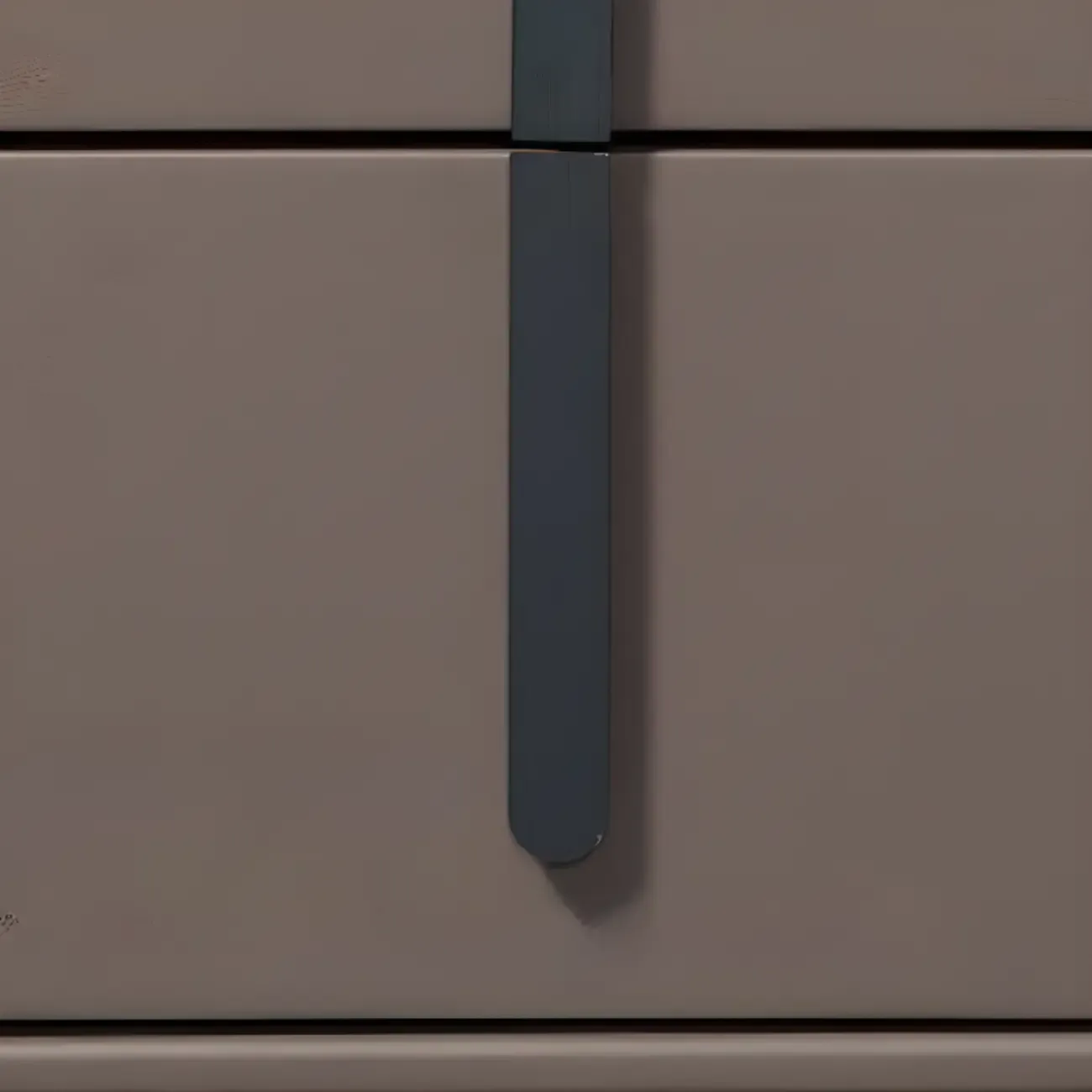 Modern Leather Top Wood 2-Drawer Nightstand