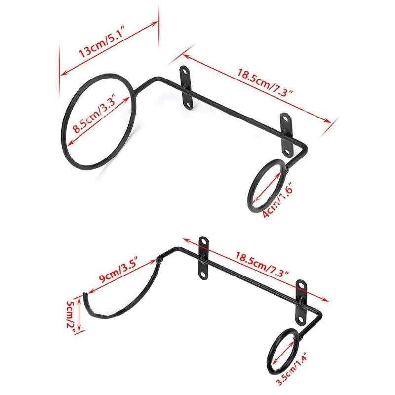 HULIANFU Wine Bottle Rack Wall Mount Wine Display Shelf Bracket Single Champagne Storage Organizer for Kitchen Bar - Deanwangkt
