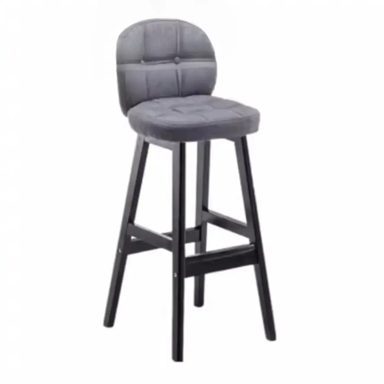 Elegant Low Back Bucket Faux Leather Bar Stool