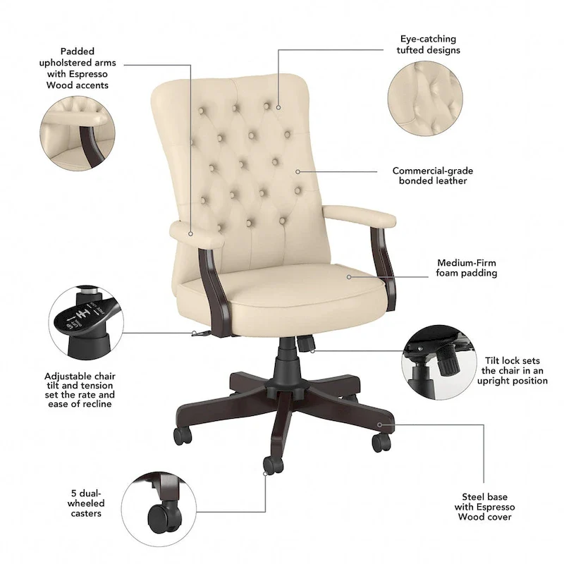 Arden Lane High Back Office Chair with Arms by Bush Business Furniture