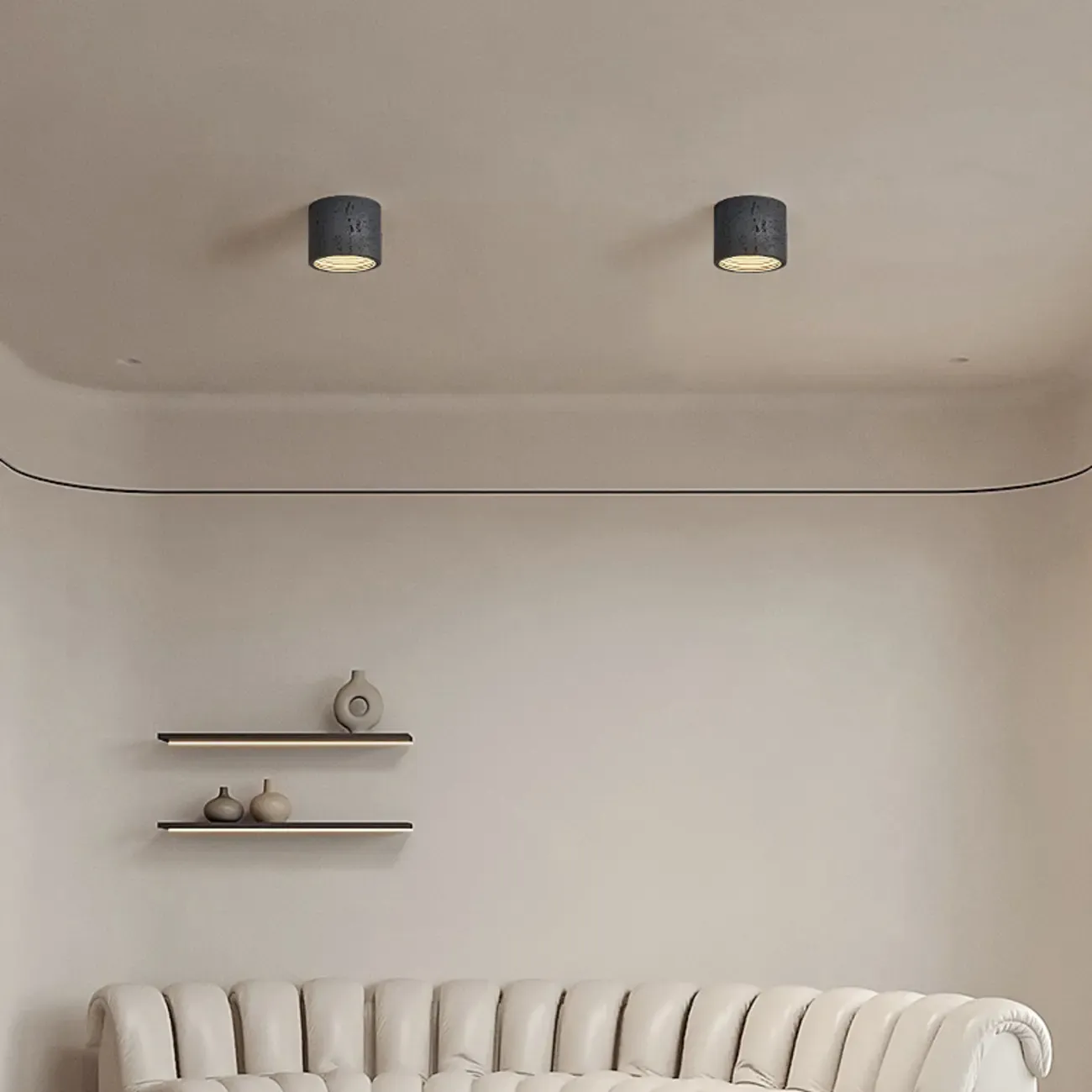 Dimmable Cylinder Flush Mount Ceiling Light for Indoor Use