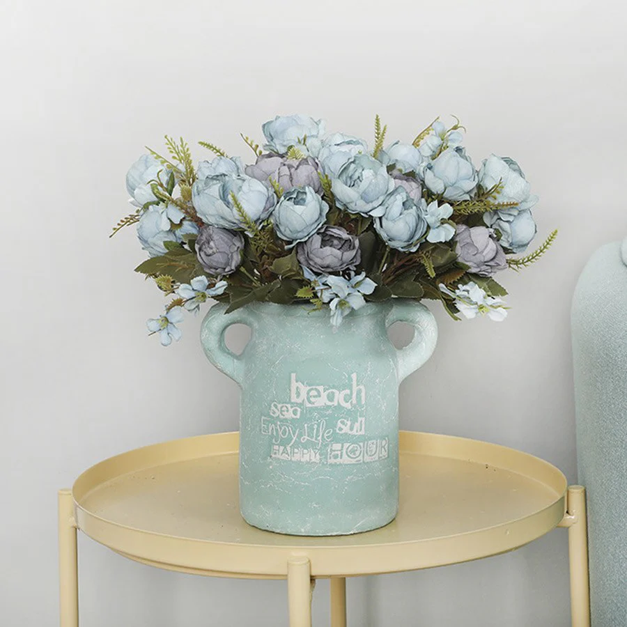 HULIANFU 2026  5 Head Bouquet Peony Artificial Flowers Small White Silk Peonies Fake Flowers Wedding Party Home Decoration Rose Flower Pink Art - Deanwangkt