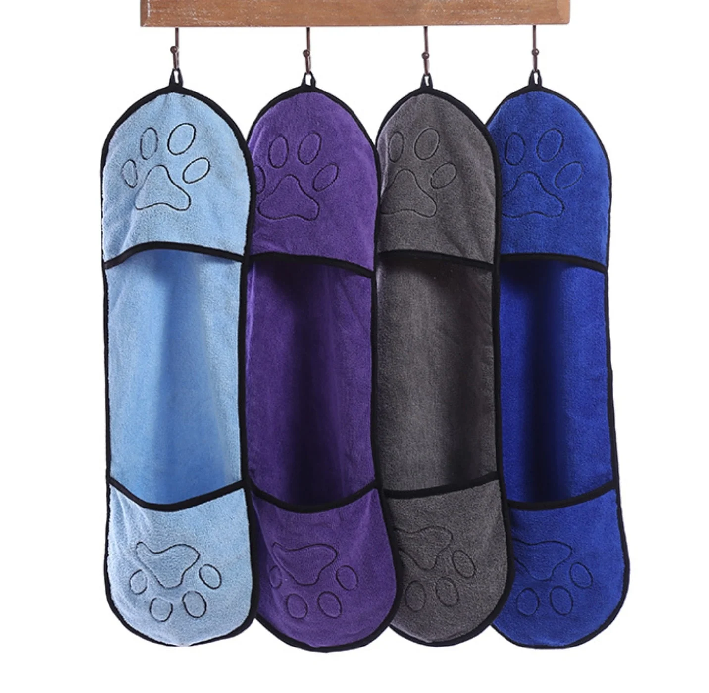 HULIANFU Pet Dog Towel Super Absorbent Dog Bathrobe Bath Towels Quick-Drying Cat Puppy Small Large Dogs Bath Towel ThickTowel Pet Towel - Deanwangkt