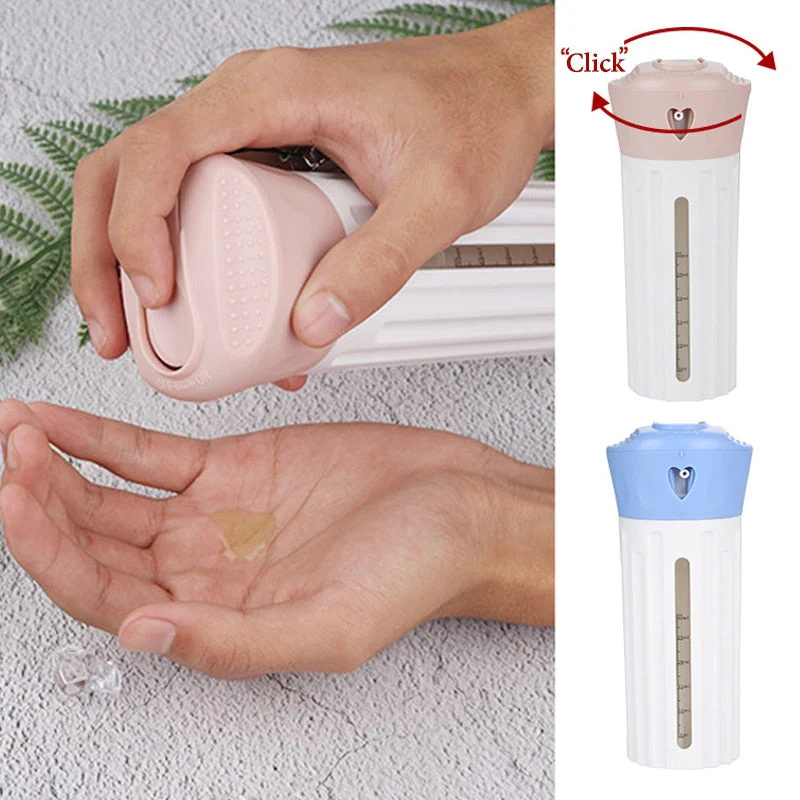 HULIANFU Travel Dispenser 4-In-1 Travel Bottles Leak Proof Toiletries Sub-bottle Refillable Shower Gel Soap Empty Container Kit - Deanwangkt