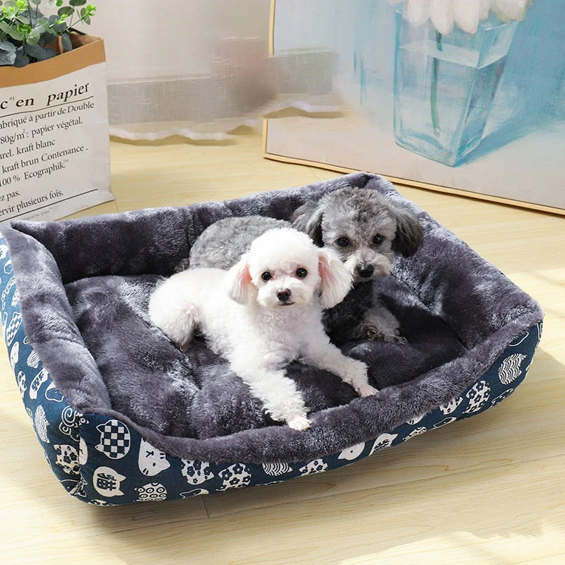 HULIANFU Pet Dog Bed Sofa Mats Pet Products Coussin Chien Animals Accessories Dogs Basket Supplies For Large Medium Small House Cat Bed - Deanwangkt