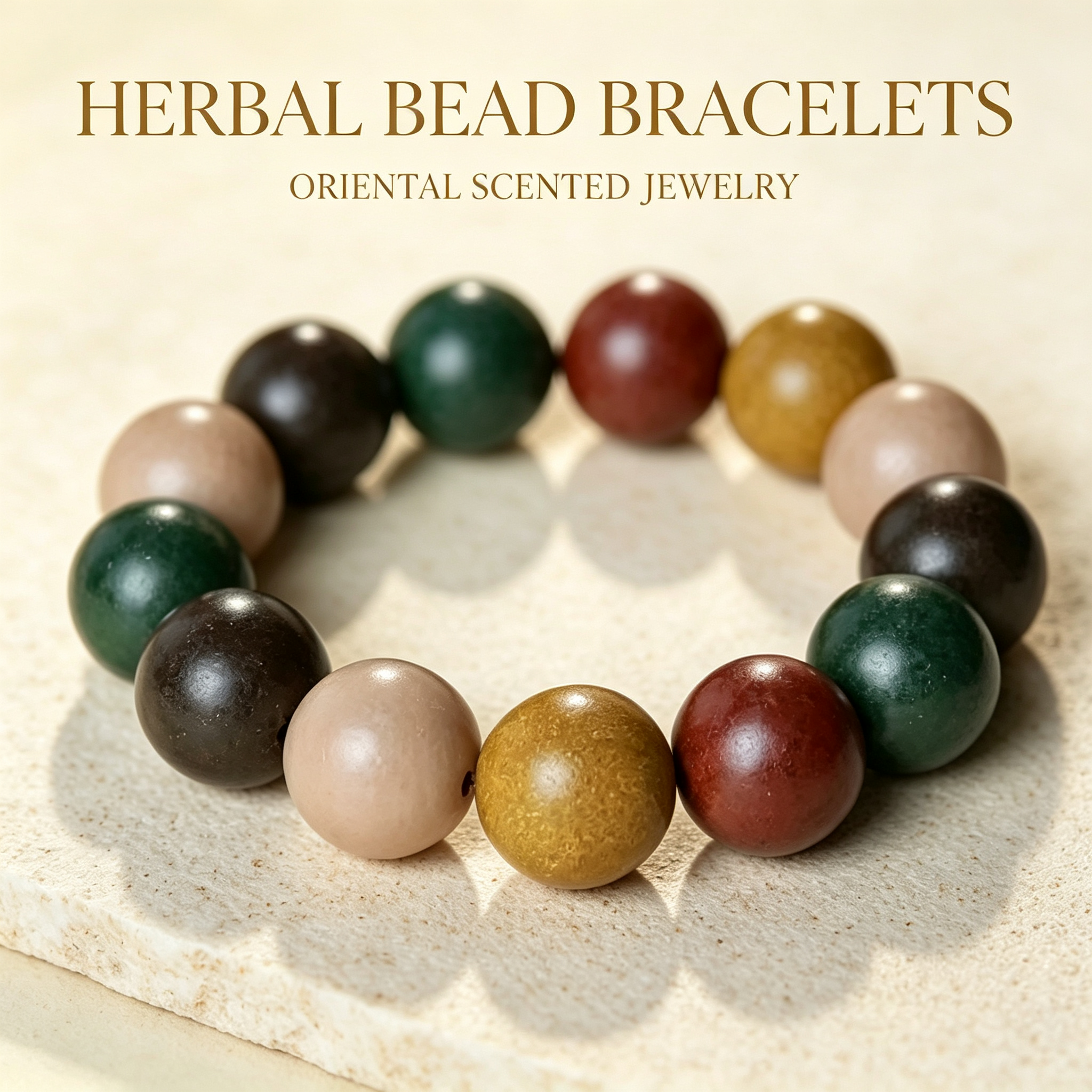 HERBAL BEAD BRACELETS | Feng Shui Inspired Accessory Collection - Vibe Jew