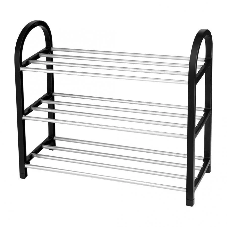 HULIANFU Shoe Rack Aluminum Metal Standing Shoe Rack DIY Shoes Storage Shelf Home Organizer Accessories Shoe Rack - Deanwangkt