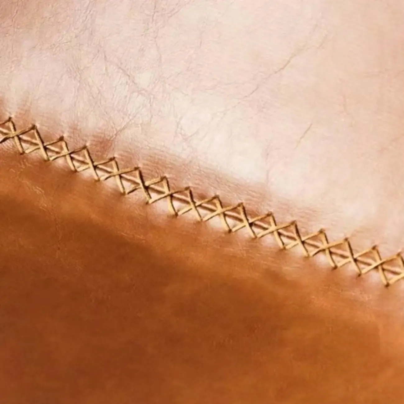 Brown Leather Saddle Seat Low Back Bar Stool