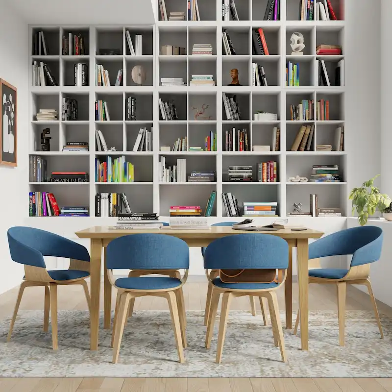 Calinda Mid Century Modern Bentwood Single Dining Chair - 20.5w x 21.7d x 30.9h