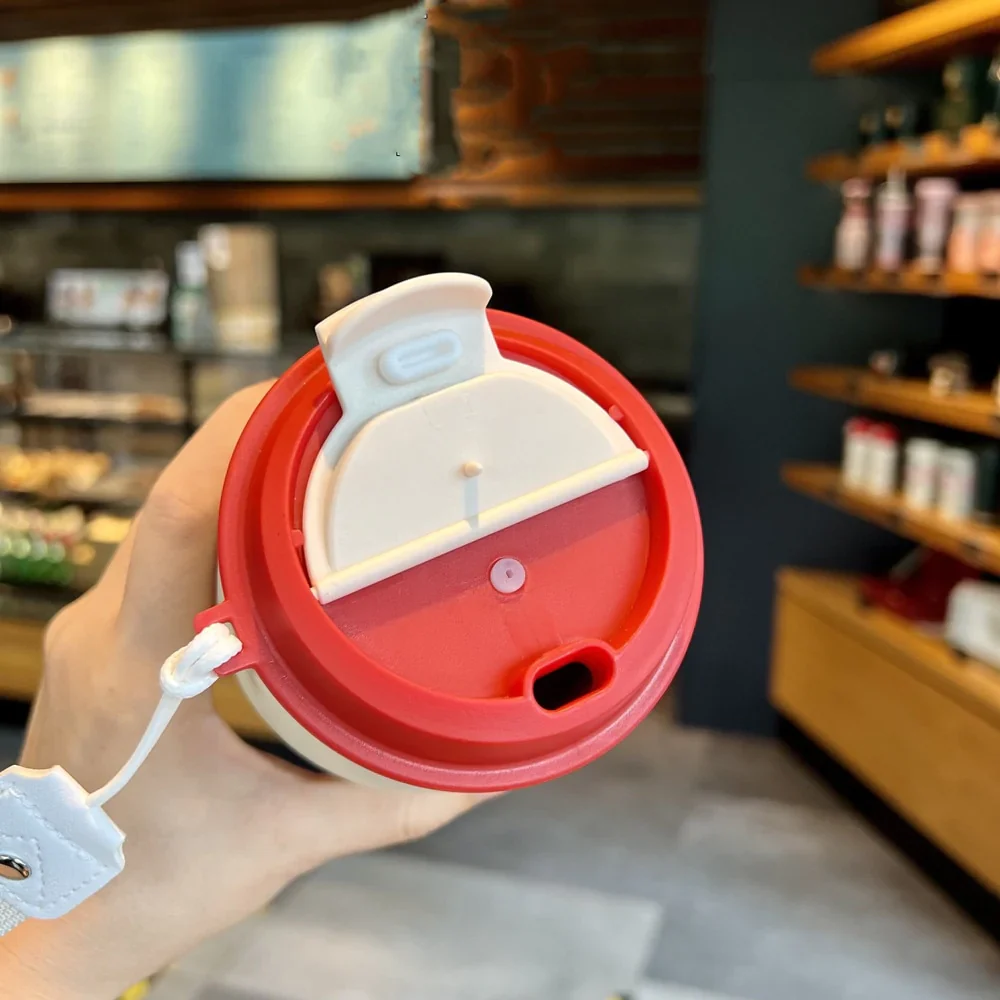 HULIANFU New Fashion 420ml/620ml Double Stainless Steel Coffee Mug Wtih Rope Portable Car Thermos Mug Vacuum Flask Travel Tumbler - Deanwangkt