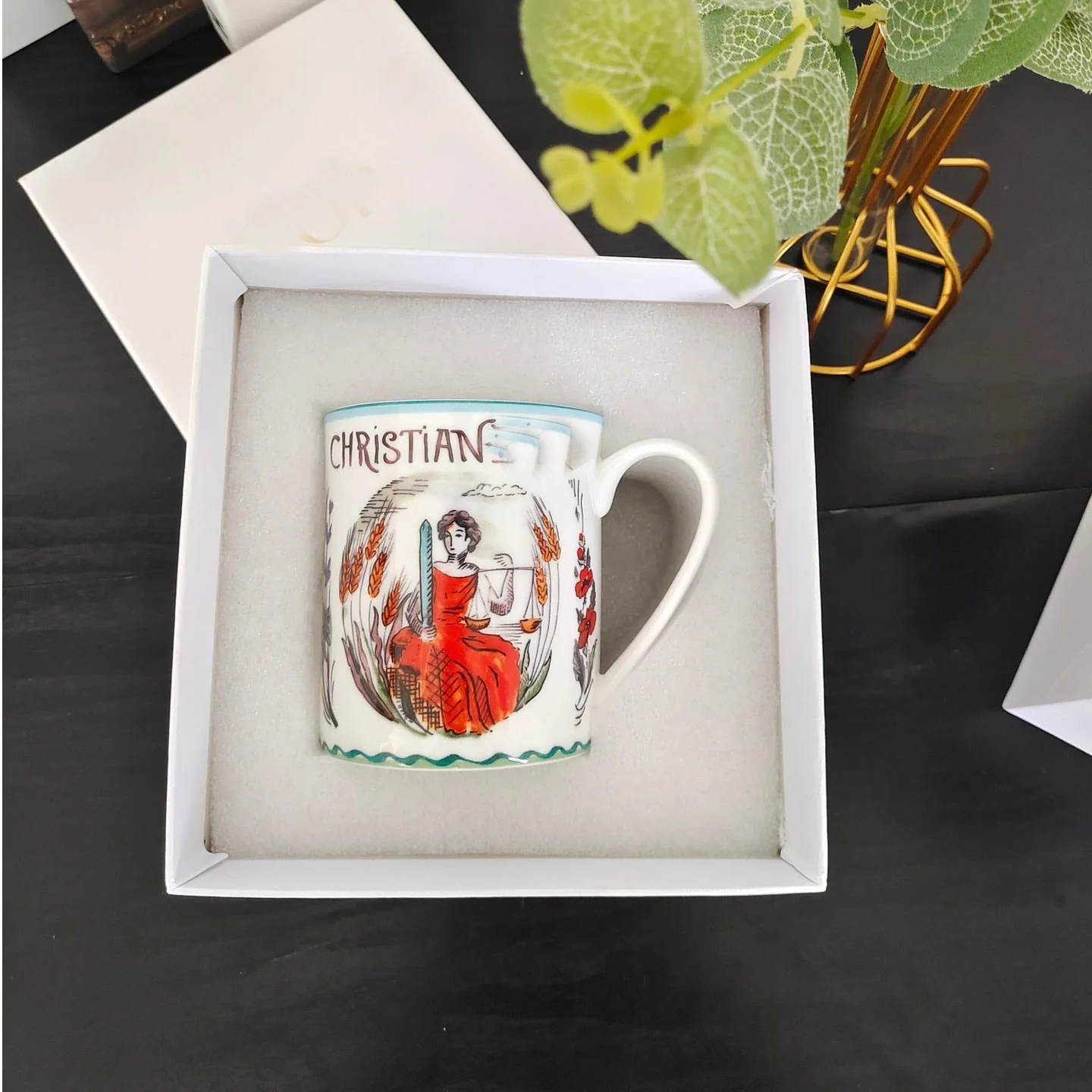 HULIANFU Retro Plate Bone China Dinner Set Nordic Kitchen Ceramic Dessert Charger Plates for Wedding Tableware Trays Decorative Mug Cup - Deanwangkt