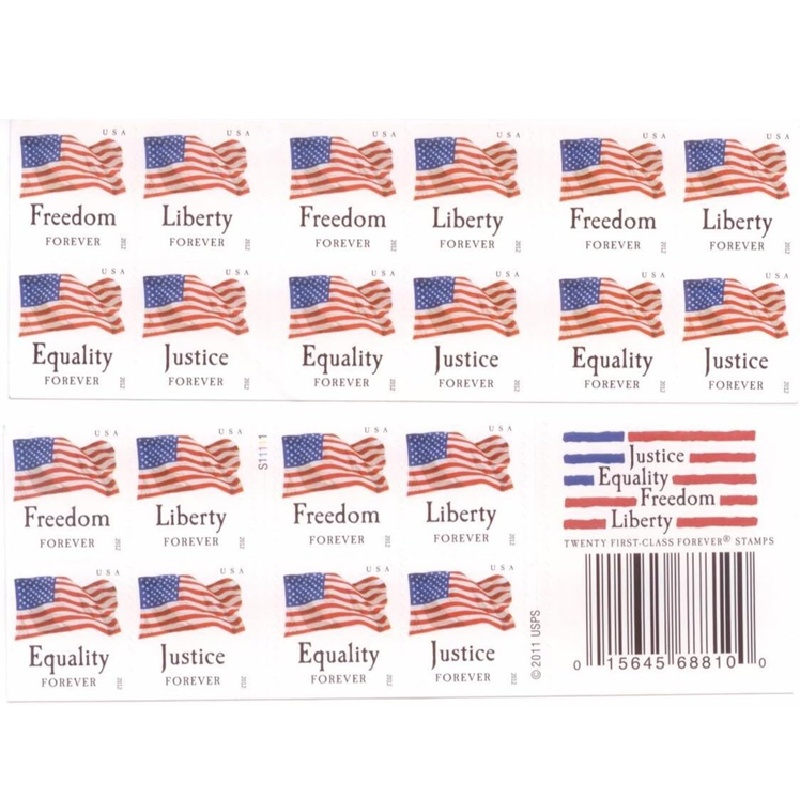 Four Flags 2012, (Book of 20) - TWENTYSTAMPS