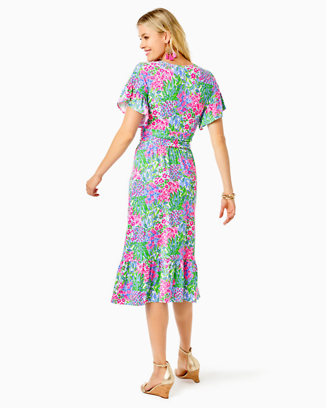 Juliet Ruffle Midi Dress