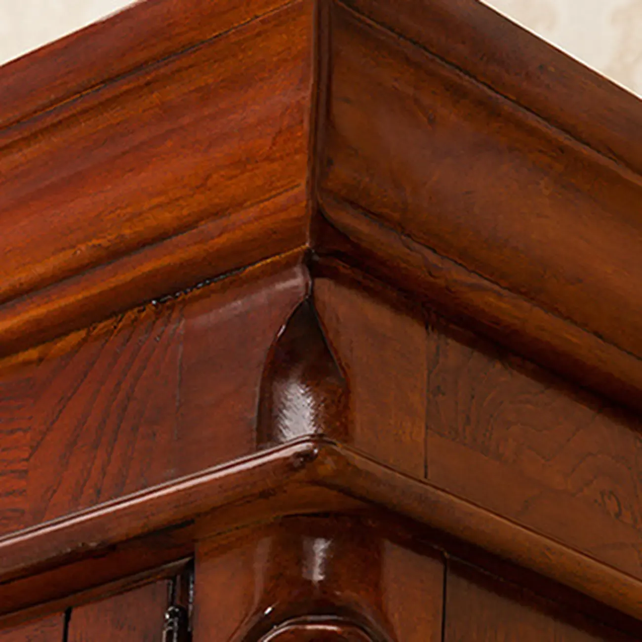 Modern Brown Wood Buffet with Adjustable Shelves