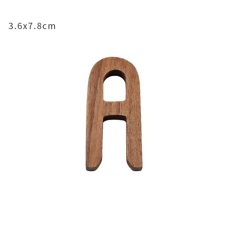 HULIANFU NEW Nordic Style Black Walnut Letter Decorative Letters Combination Wall Decoration DIY Letter Home Decoration Wooden Alphabet - Deanwangkt