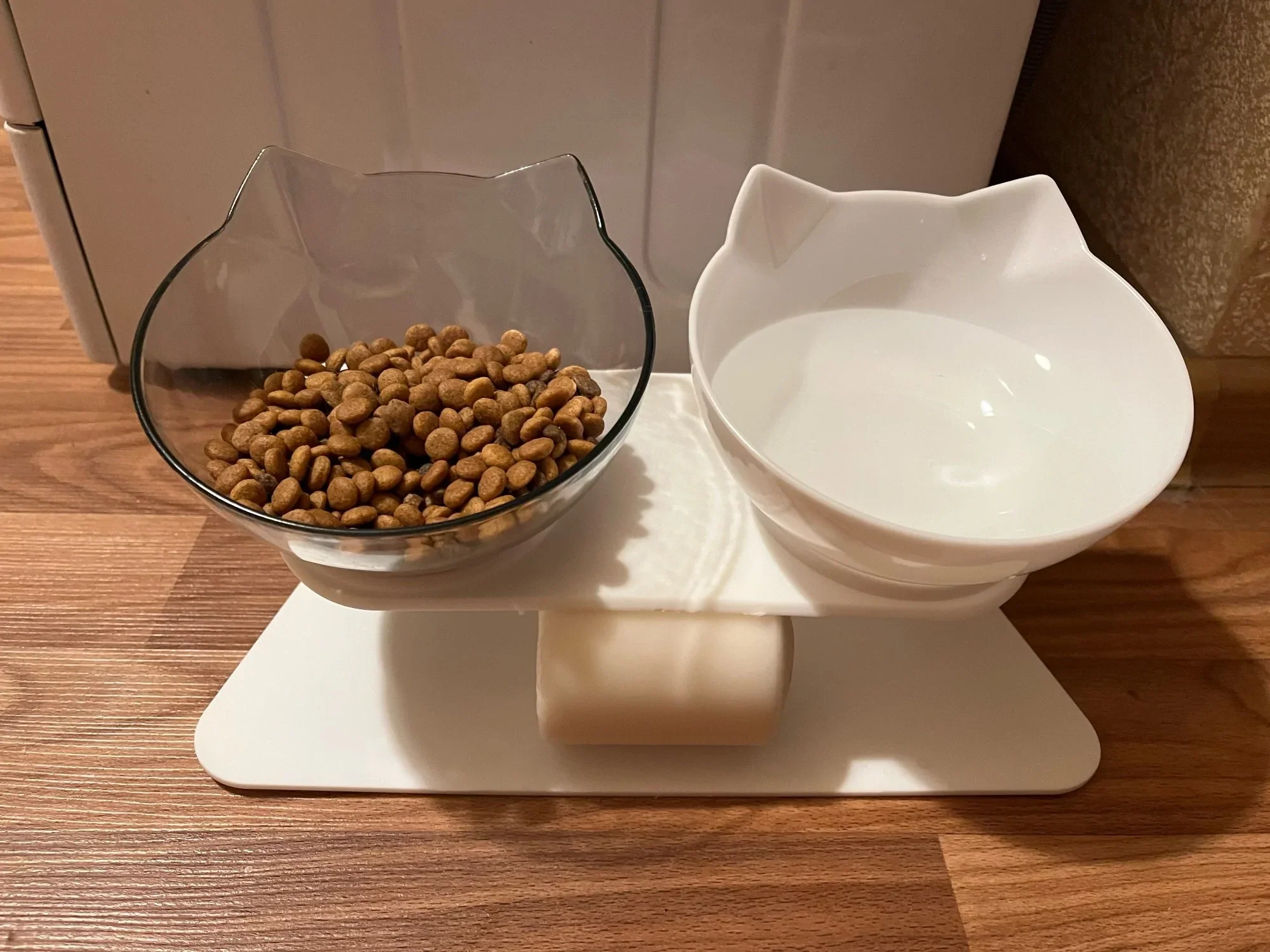 HULIANFU Non-Slip Pet Bowls For Cats Food Cat Water Bowl Double Cat Bowl Dog Bowl Pet Feeding Cat Dogs Feeder Protection Cervical - Deanwangkt