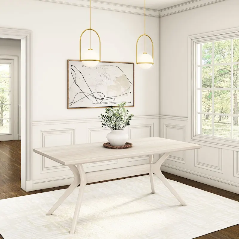 Plank and Beam Verso Cross Leg Rectangular Dining Table - 72