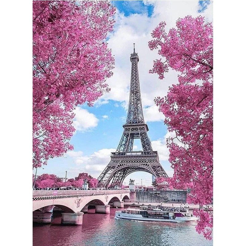 HULIANFU Sunset Scenery DIY 5D Diamond Painting Full Round Drill Mosaic Landscape Diamond Embroidery Picture Rhinestone Home Decor Gift - Deanwangkt