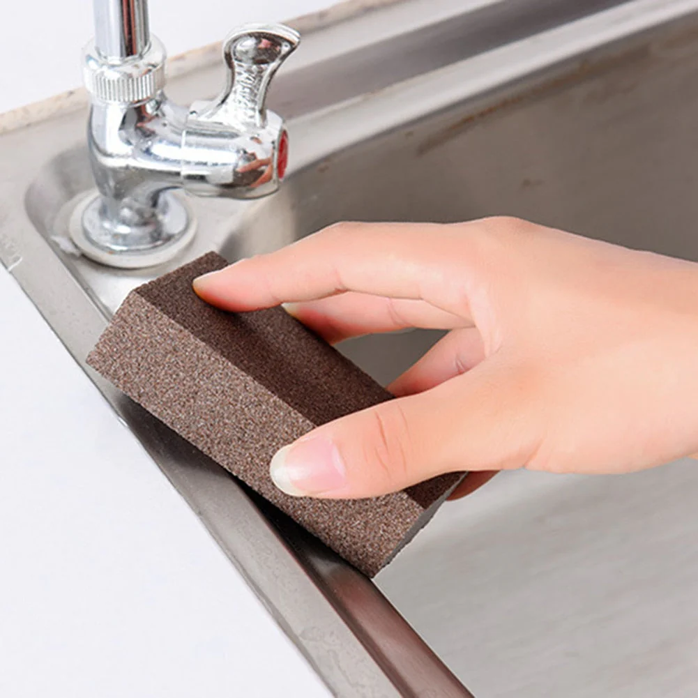 HULIANFU Kitchen Bathroom Clean Sponge Silicon Carbide Sponge Cleaning Brush Emery Rust Removing Cleaning Tools limpieza hogar - Deanwangkt