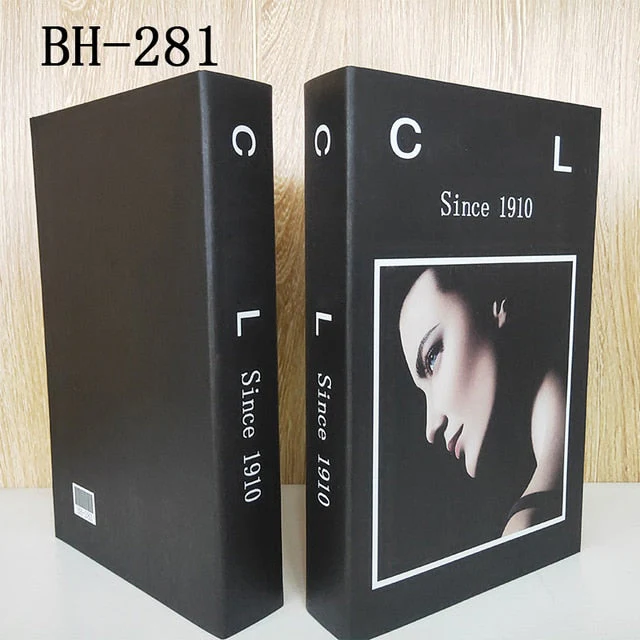 HULIANFU Ins Fashion Fake Books for Decoration Home Decor Coffee Table Book Simulation Prop Book Model Hotel Room Unopenable Box Book - Deanwangkt