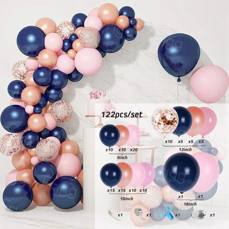 HULIANFU QIFU Macaron Balloons Garland Latex Ballons Arch Happy Birthday Party Decor Kids Adult Wedding Baloon Chain Baby Shower Balon - Deanwangkt