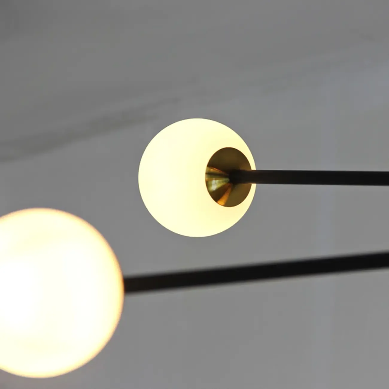 6-Light Black Industrial Sputnik Chandelier