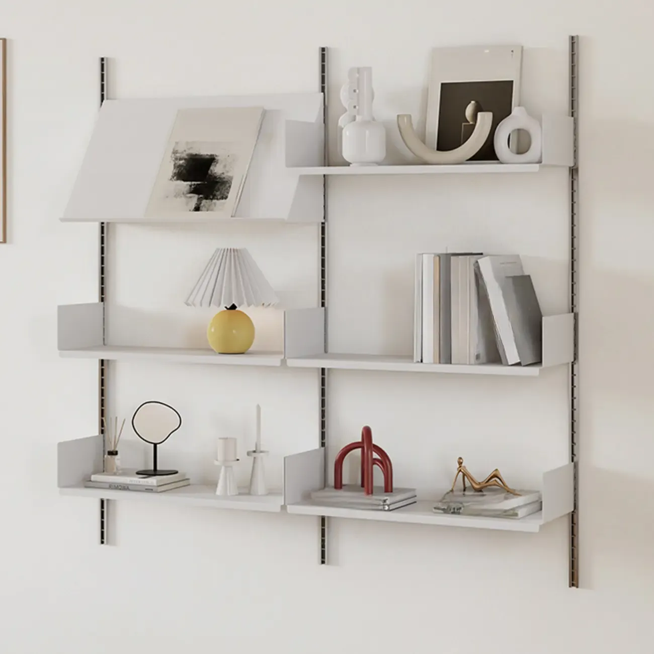 Functional Modern Wood Wall Unit Bookcase