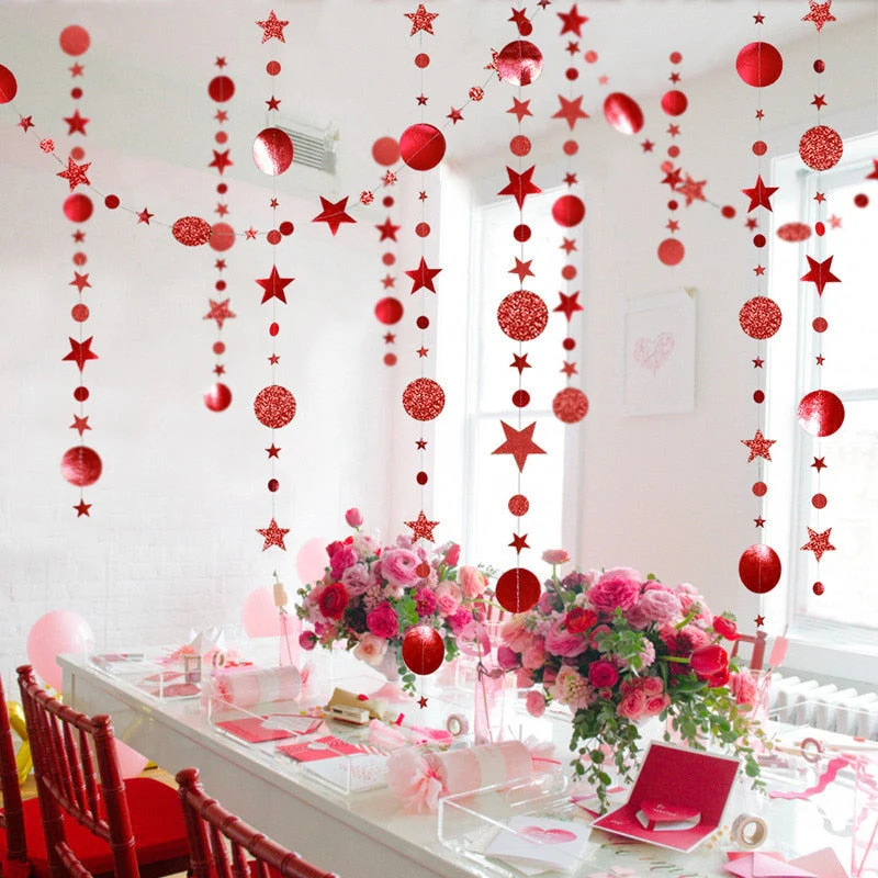 HULIANFU Merry Christmas Decorations for Home 4M Twinkle Star Paper Garland New Year  Noel ChristmasTree Ornaments Kerst  Navidad - Deanwangkt