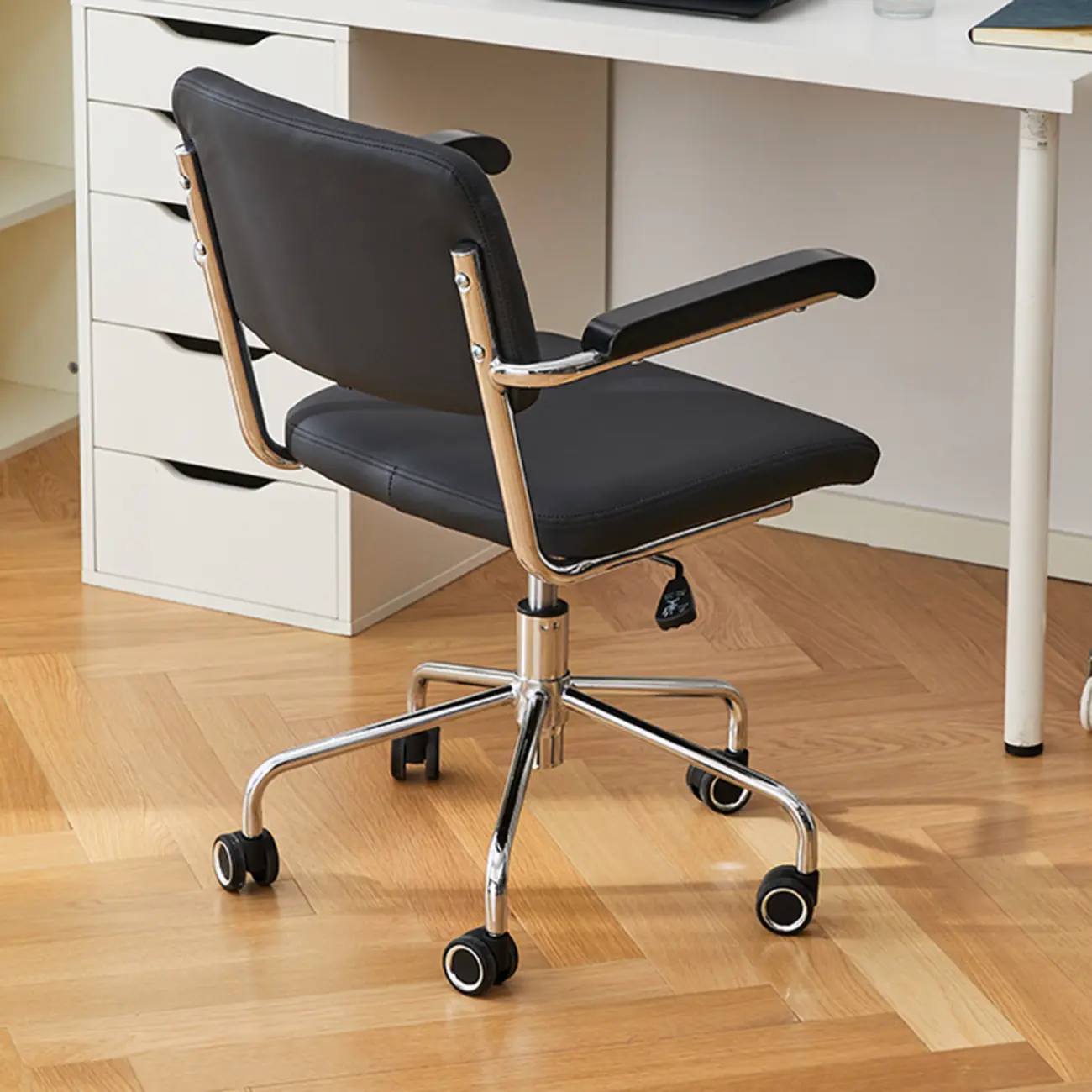 Modern Fabric Metal Frame Adjustable Office Chair