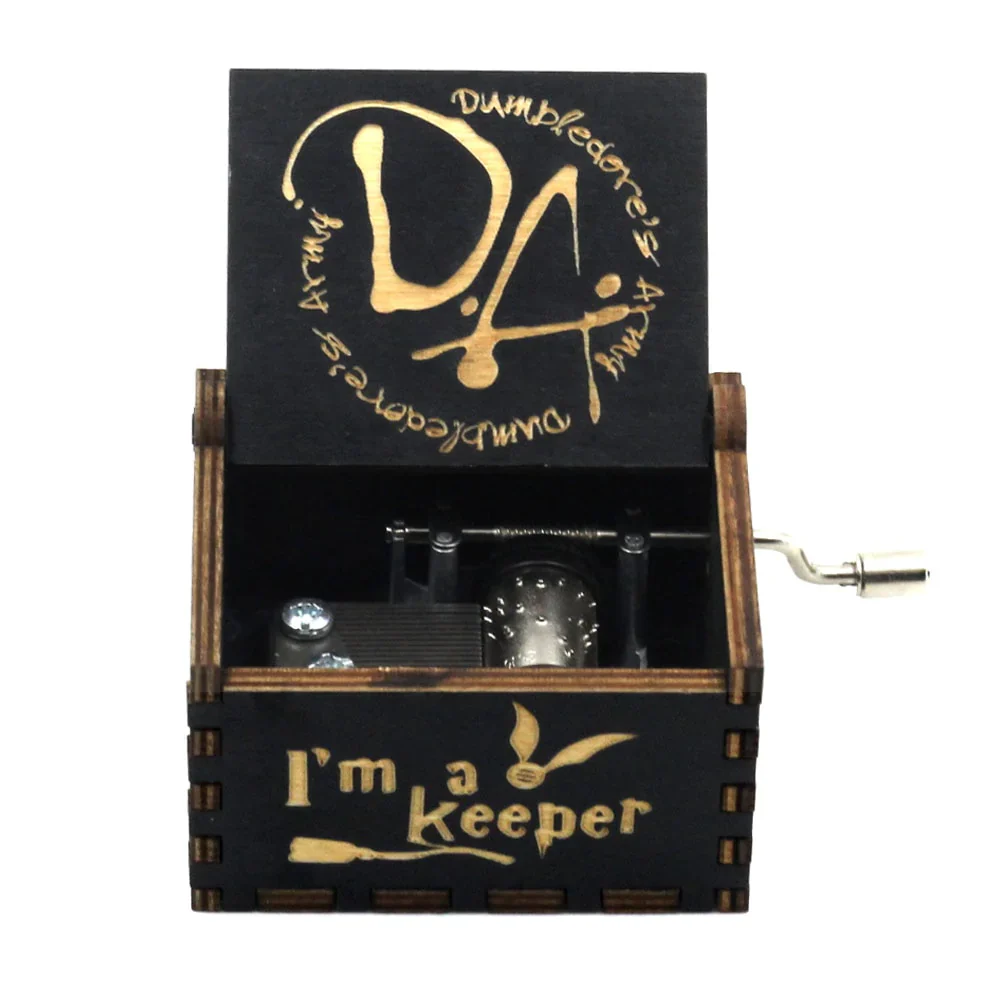 HULIANFU New Attack On Titan Queen Music Box Antique Carved Wooden Hand Cranks Power Game Crossing Rainbow Christmas Birthday Gifts - Deanwangkt