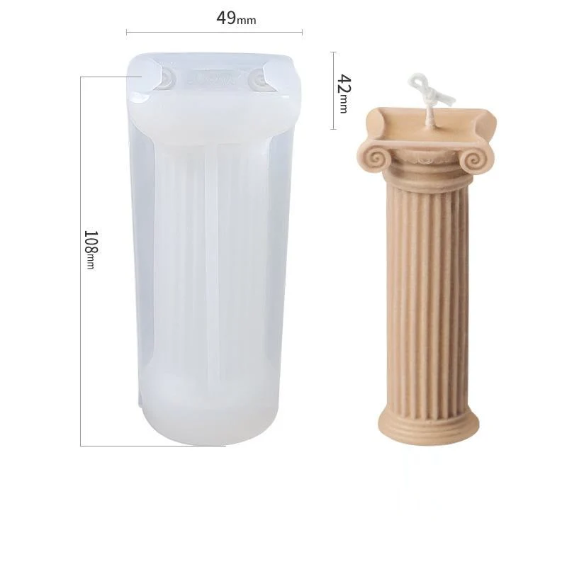 HULIANFU Vintage Roman Column Candle Mold DIY Portrait Scented Silicone Mold Venus Goddess Human Body Plaster Mold Candle Mold Making - Deanwangkt