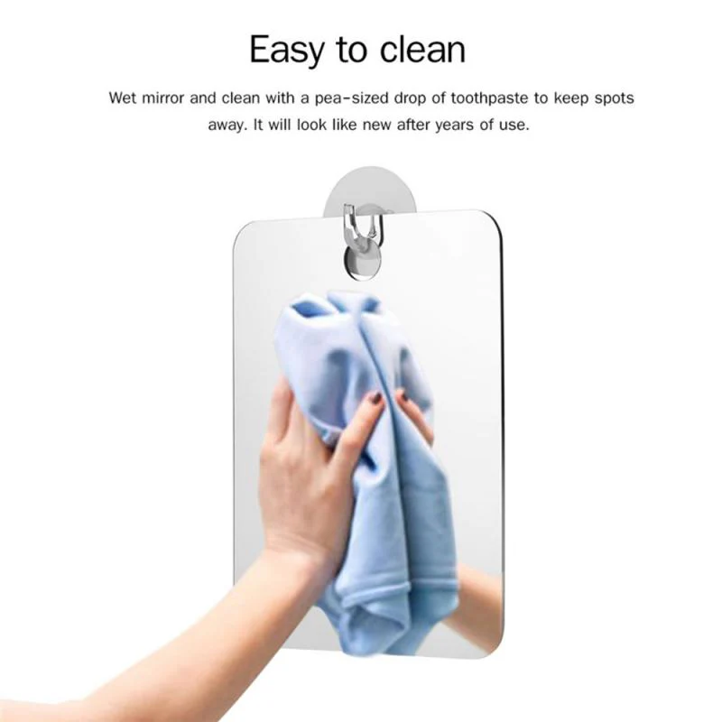 HULIANFU Shaving Mirror Anti Fog Shower Mirror Bathroom Fogless Fog Free Mirror Washroom Travel Bathroom Accessories Shaving Mirror Tools - Deanwangkt