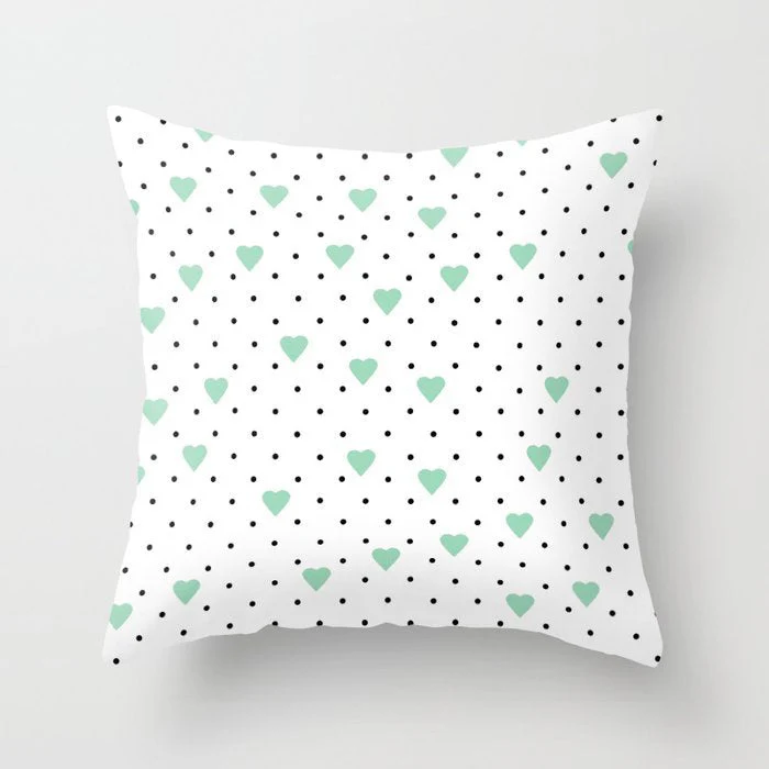 HULIANFU Super Hot Hipster Light Blue Green Mint Cushion Cases Modern Geometry Print Boho Decorative Pillowcase Sofa Couch Throw Pillows - Deanwangkt