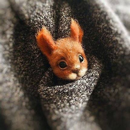 HULIANFU Non finished Handcrafted Pocket Animal Pet Doll Toy Wool Needle Felting Kit Dog Cat Fox Rabbit фетр для рукоделия фетр fieltro - Deanwangkt