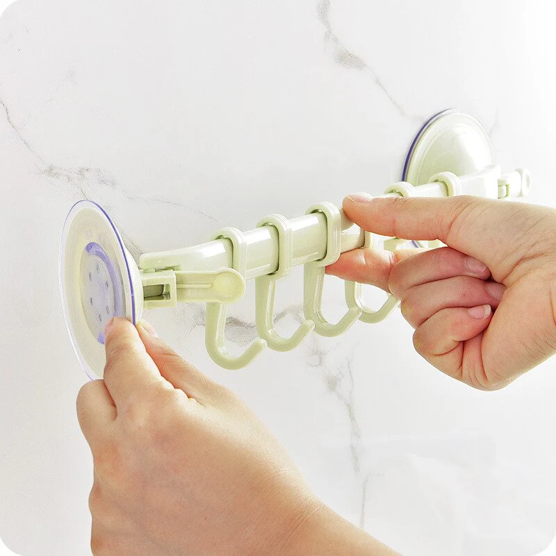 HULIANFU Suction Wall Hanging Stand Hook Kitchen Bathroom Hanger Supper Power Vacuum Sucker Suction Hooks Adjustable -35 - Deanwangkt