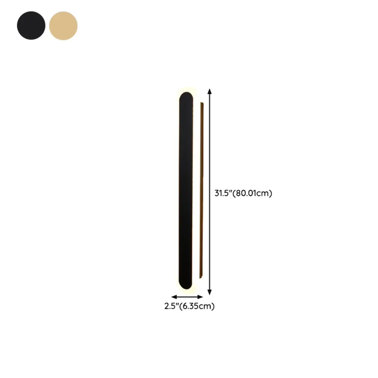 Dimmable Long Strip LED Bedroom Wall Light with Acrylic