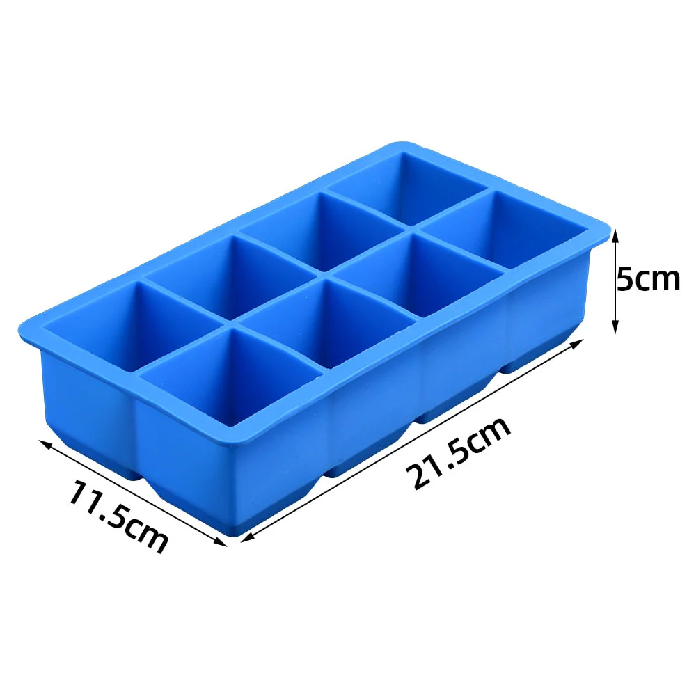HULIANFU SILIKOLOVE Square Skull Ice Cube Maker Ice Ball Mold Silicone Ice Cube Trays for For Party Bar Summer Whisky Drinks - Deanwangkt