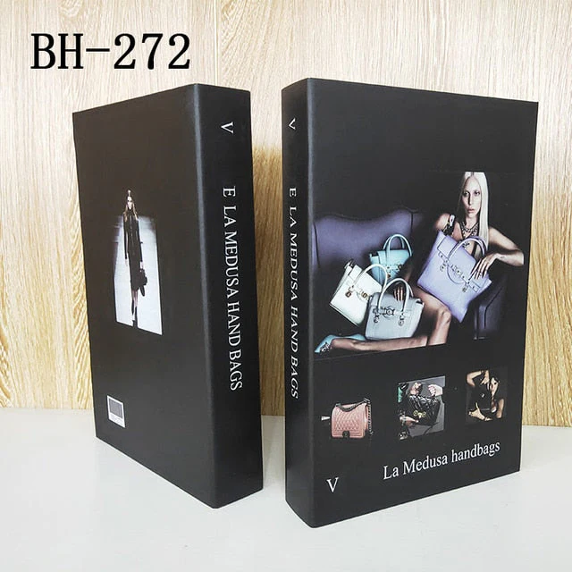 HULIANFU Ins Fashion Fake Books for Decoration Home Decor Coffee Table Book Simulation Prop Book Model Hotel Room Unopenable Box Book - Deanwangkt