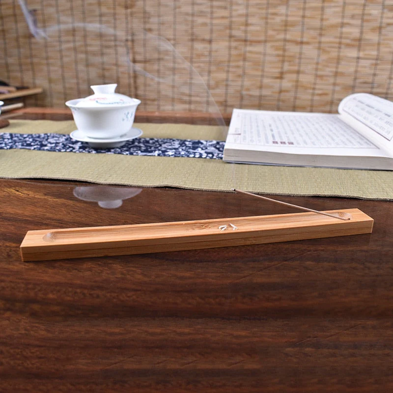 HULIANFU Wood Incense Stick Holder 23cm Line Incense Burner Wooden Crafts Sandalwood Coil Base Home Decoration - Deanwangkt