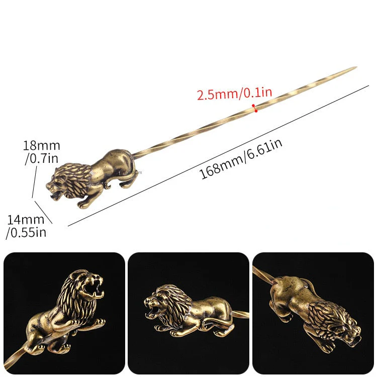 HULIANFU Retro Carved Cigar Drill Dredge Cigar Pass Needle Personality Engraved Cigar Needle Drill Cigar Knife Cigar Smoking Accessories - Deanwangkt
