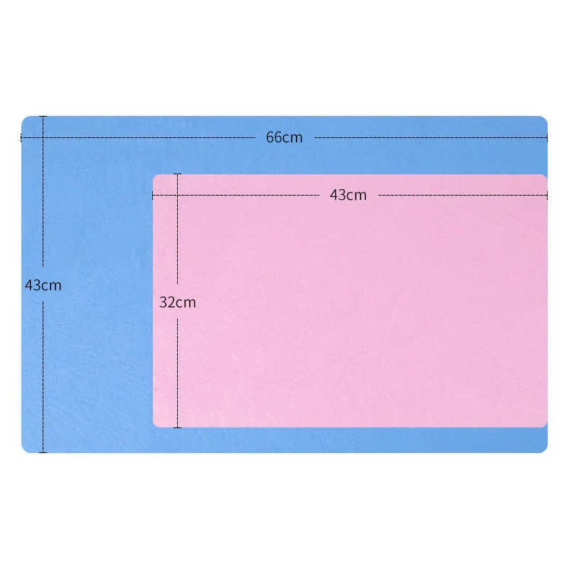 HULIANFU PVA Imitation Deerskin Pets Towel Quick-Drying Super Absorbent Cat Dog Bath-Towel Dry Hair Cleaning Multifunctional Pet Supplies - Deanwangkt