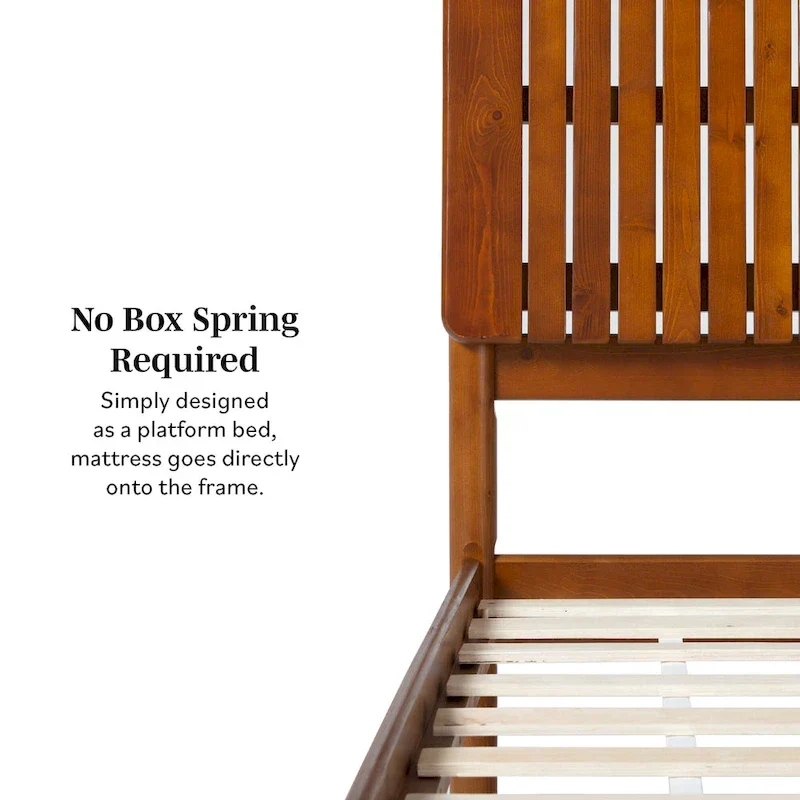 Middlebrook Designs Slatted Headboard Modern Queen Bed