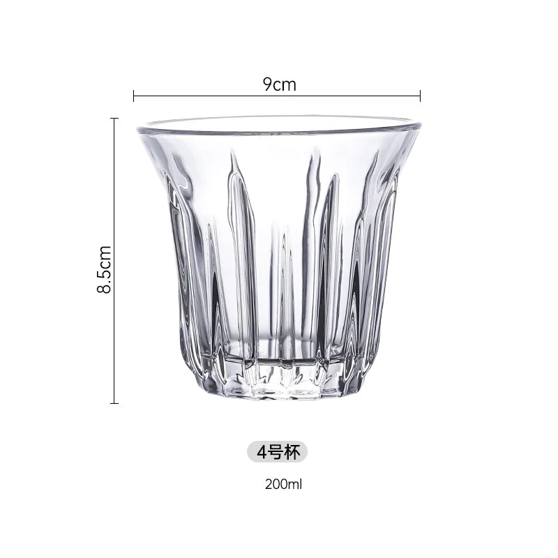 HULIANFU Nordic Espresso Coffee Glass European Cappuccino Cold Latte Latte Concentrated Cup American Ice Dirty Coffee Cup for Kitchen - Deanwangkt