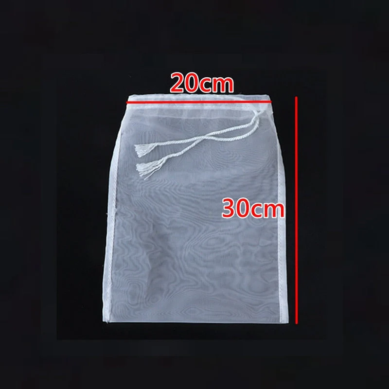 HULIANFU Soy Milk Wine Filter Bag Nut Milk Bag Tea Coffee Oil Yogurt Filter Net Mesh Kitchen Food Reusable Nylon Filter Bags Strainer - Deanwangkt